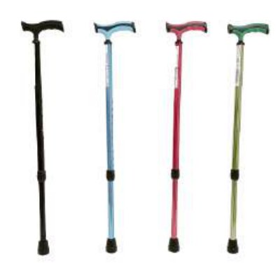 Bastone Regolabile con Impugnatura Morbida e Base con Puntale - TR21