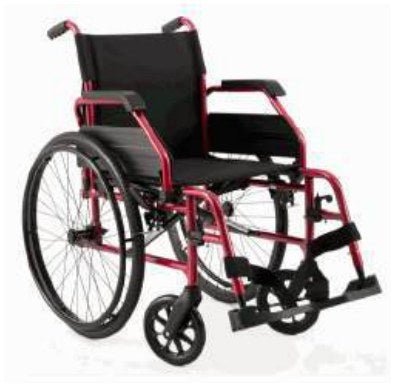 Carrozzina Leggera Basic Doppia Crociera - CAR-PBL - Ausili Disabili Roma