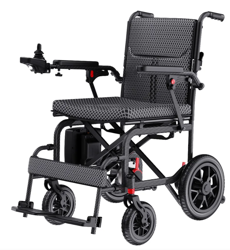D10 Carrozzina Elettronica Pieghevole Leggera in Alluminio