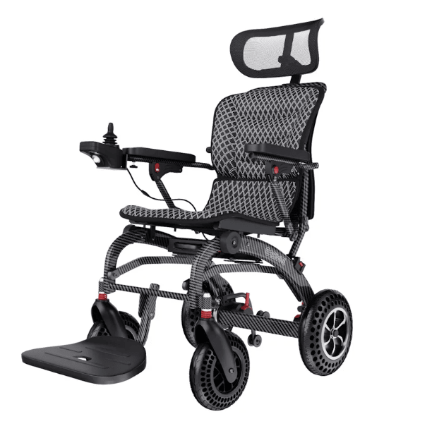 B10 - Carrozzina Elettronica Pieghevole Leggera in Fibra di Carbonio - Ausili Disabili Roma