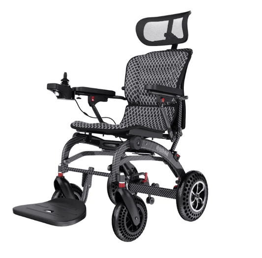 B10 - Carrozzina Elettronica Pieghevole Leggera in Fibra di Carbonio - Ausili Disabili Roma