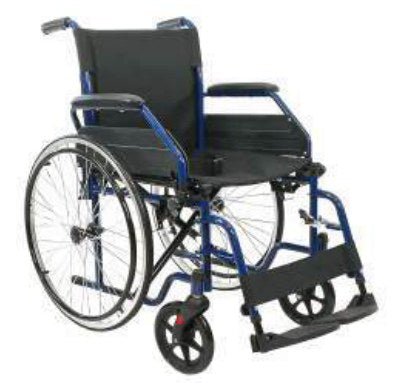 Carrozzina Basic Autospinta Larghezza Contenuta - CAR-PBN - Ausili Disabili Roma