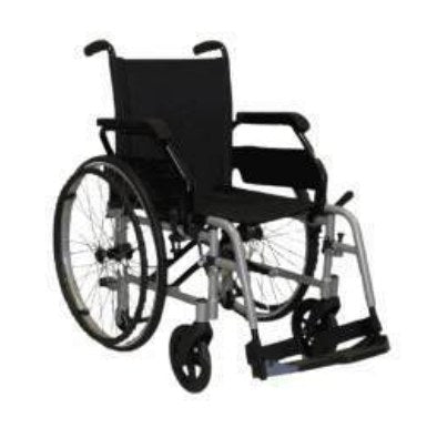 Carrozzina Leggera Basic Bordeaux - CAR-PBL - Ausili Disabili Roma