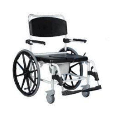 Comoda Bariatrica Autospinta in Alluminio da Doccia e Wc - SB2 - Ausili Disabili Roma