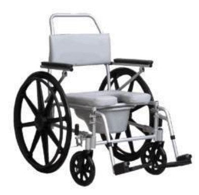 Comoda in Alluminio da Doccia e Wc con Ruote Autospinta da 600 - SE7 - Ausili Disabili Roma