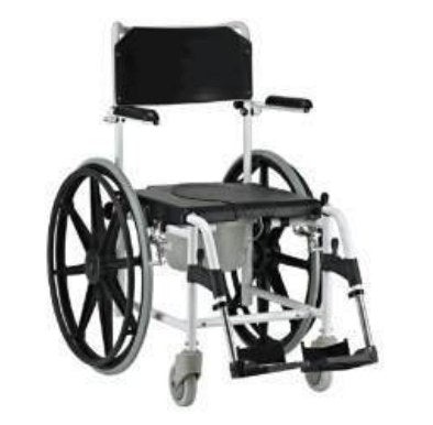 Comoda in Alluminio Verniciato da Doccia e Wc con Ruote Autospinta da 600 - SE9