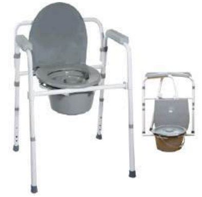 Comoda Pieghevole in Acciaio Verniciato - BA50P - Ausili Disabili Roma