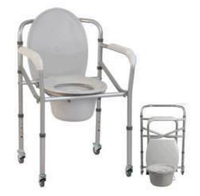 Comoda Pieghevole in Alluminio con Ruote - BA63 - Ausili Disabili Roma
