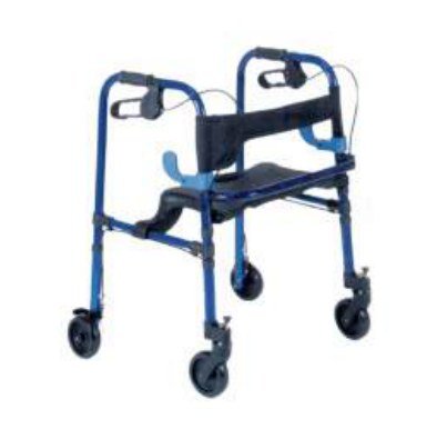 Deambulatore Pieghevole con Sedile e Freni - DE24 - Ausili Disabili Roma