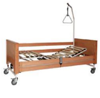 Letto da Degenza Elettrico a Tre Snodi Elevabile con Trendelenburg Doghe in Legno - LE2-L
