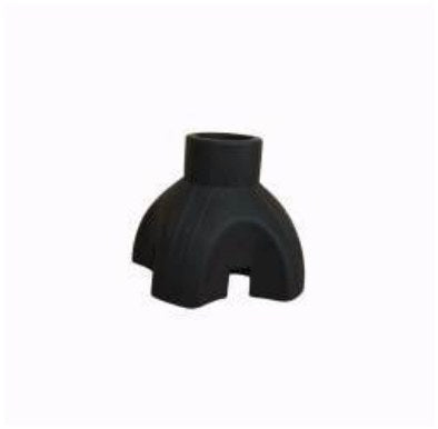 Puntale in Gomma con Quattro Appoggi Base Stretta per Bastone Tr23 Tr24 Tr25 Tr26 Tr27 - TR23/1