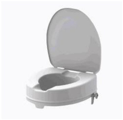 Rialzo con Staffe e Coperchio per Water - BA12C - Ausili Disabili Roma