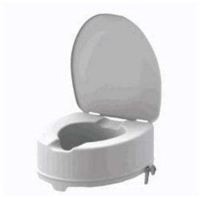 Rialzo con Staffe e Coperchio per Water - BA13C - Ausili Disabili Roma