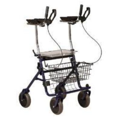 Rollator Pieghevole con Quattro Ruote e Appoggi Antibrachiali - RO22