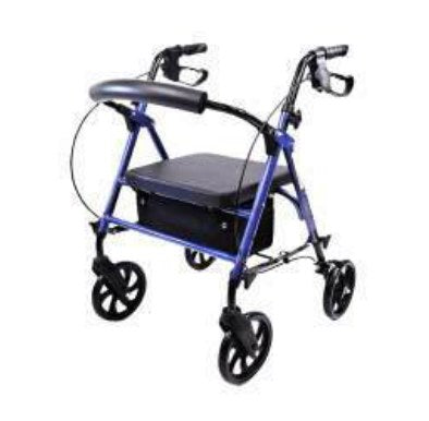 Rollator Pieghevole Smontabile con Quattro Ruote e Struttura Regolabile in Altezza - RO26