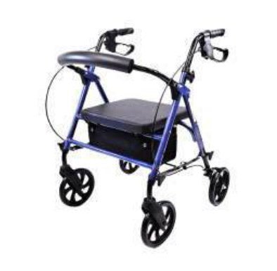 Rollator Pieghevole Smontabile con Quattro Ruote e Struttura Regolabile in Altezza - RO26 - Ausili Disabili Roma