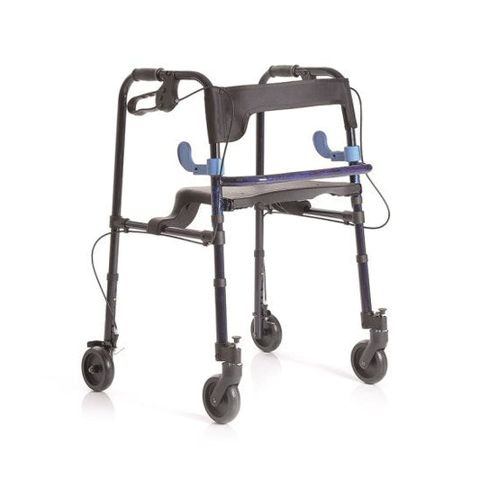 Rollator pieghevole in alluminio - Con 2 leve