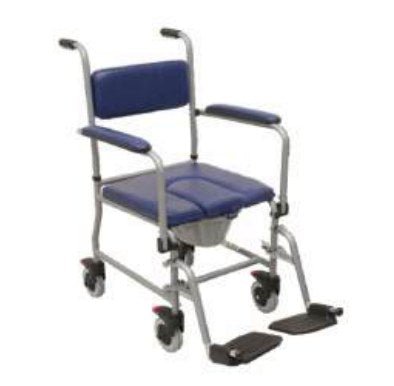 Sedia Comoda con Ruote e Sedile Imbottito con Parte Anteriore Removibile - SE3 - Ausili Disabili Roma