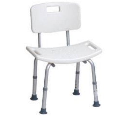 Sedia in Plastica con Struttura in Alluminio, per Doccia - BA2