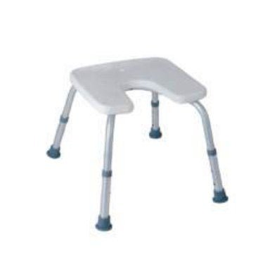 Sedile in Plastica con Incavo con Struttura in Alluminio, per Doccia - BA29 - Ausili Disabili Roma